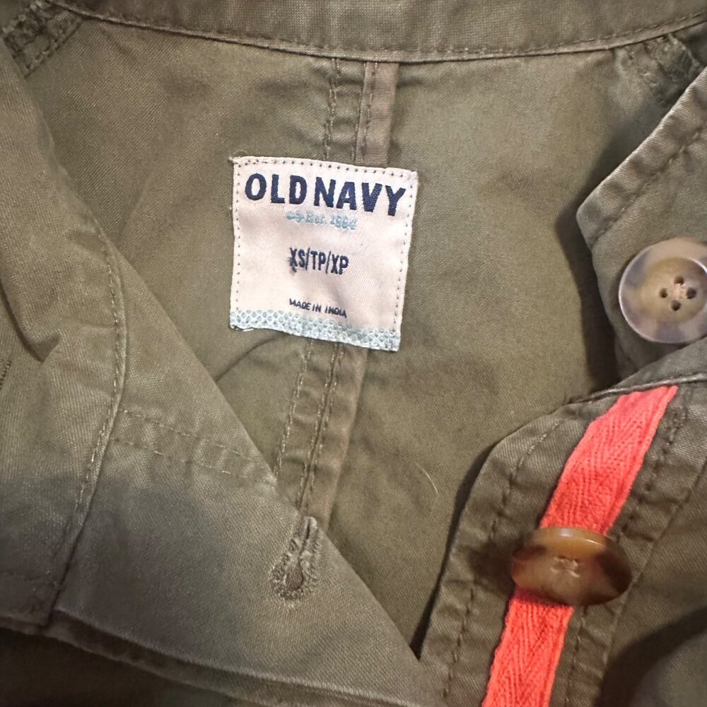 Old Navy green button up jacket size XS - Picture 3 of 6